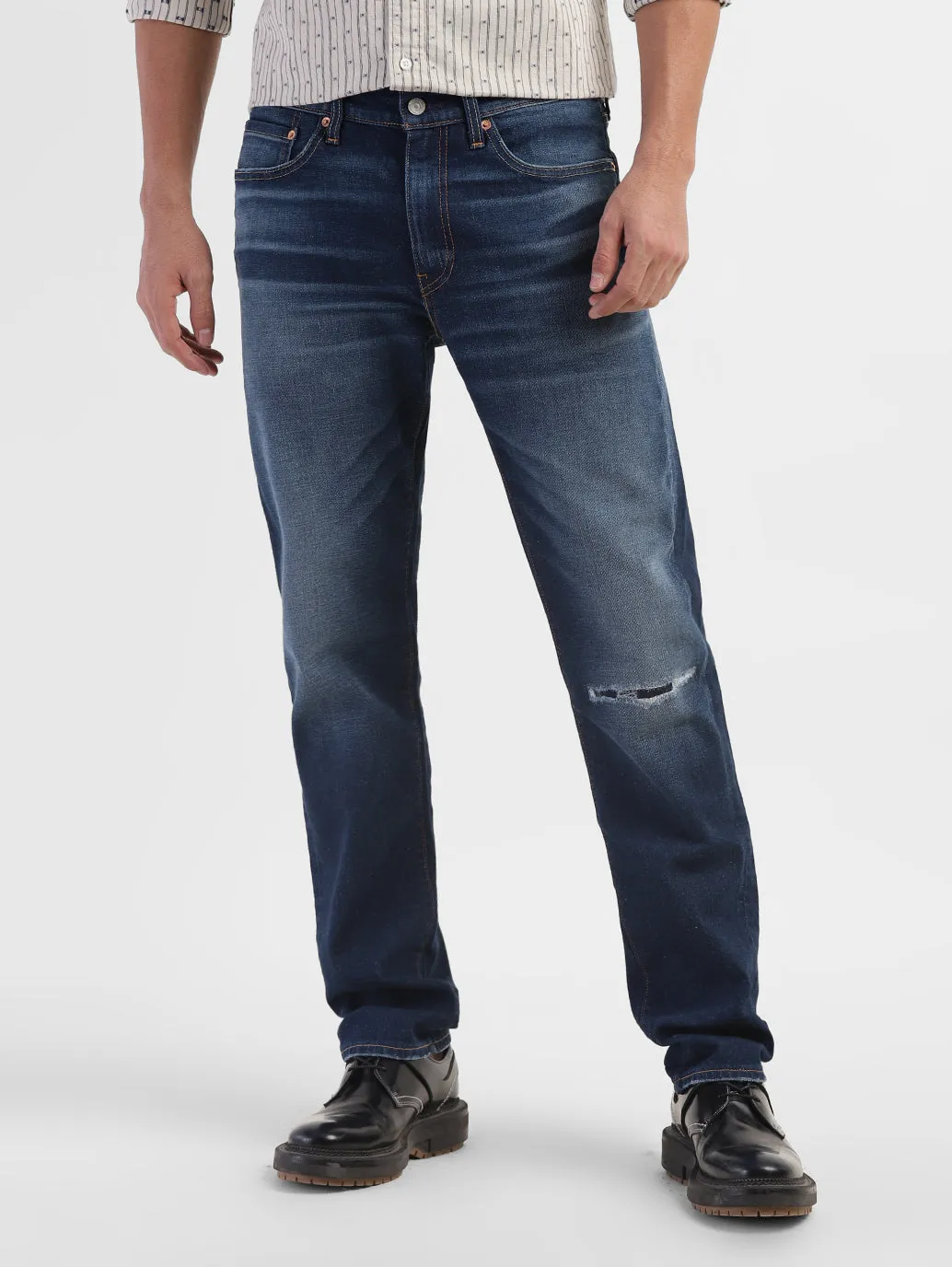 Men's 511 Blue Slim Fit Mid Rise Jeans
