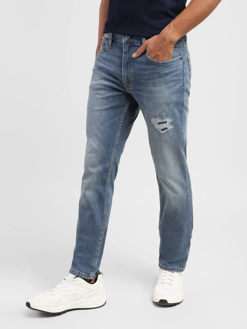 Men's 511 Blue Slim Fit Mid Rise Jeans
