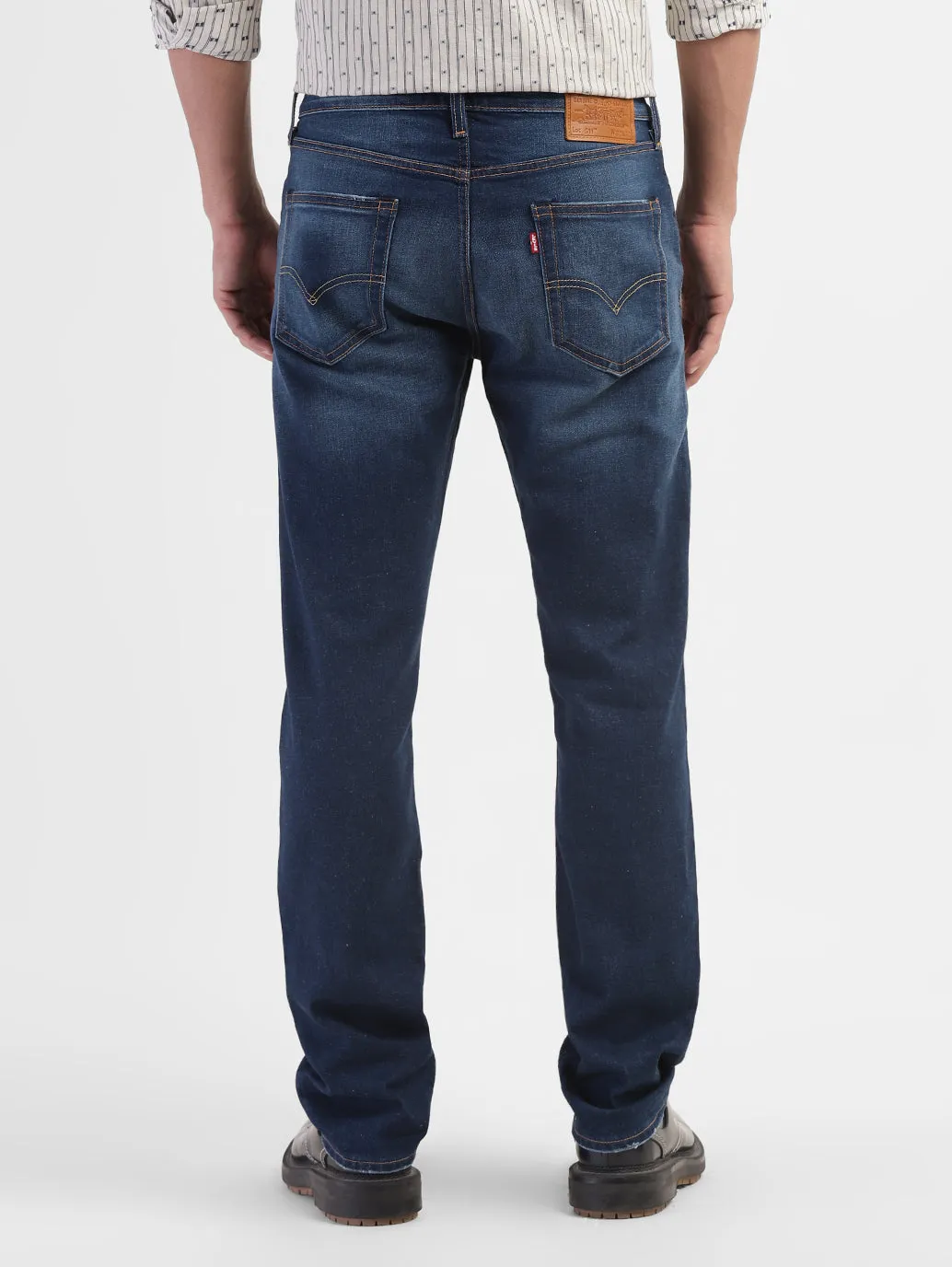Men's 511 Blue Slim Fit Mid Rise Jeans