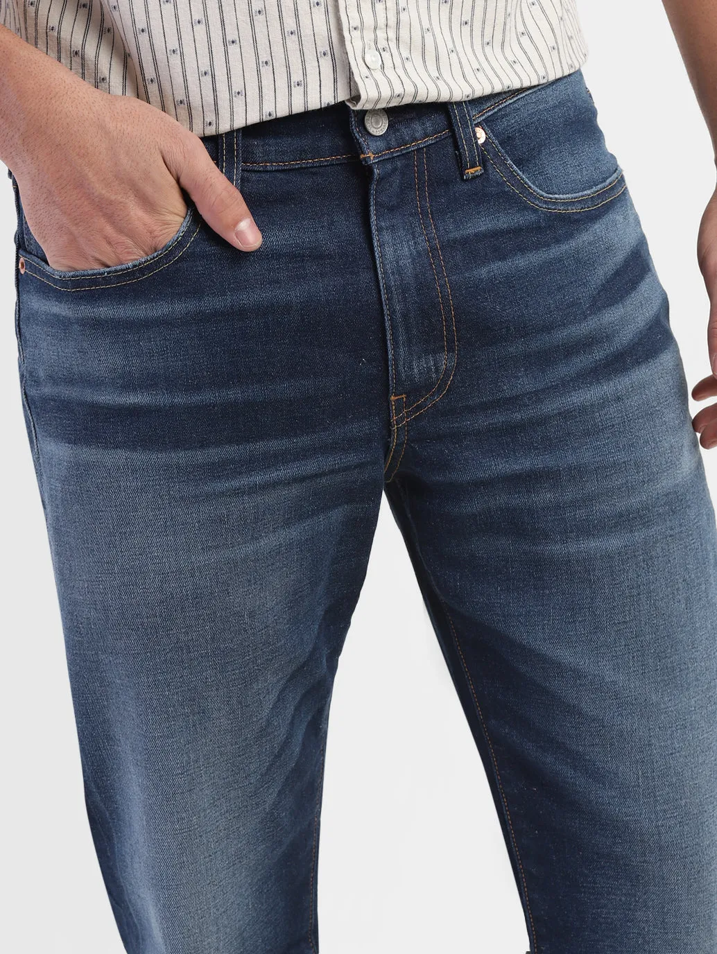 Men's 511 Blue Slim Fit Mid Rise Jeans