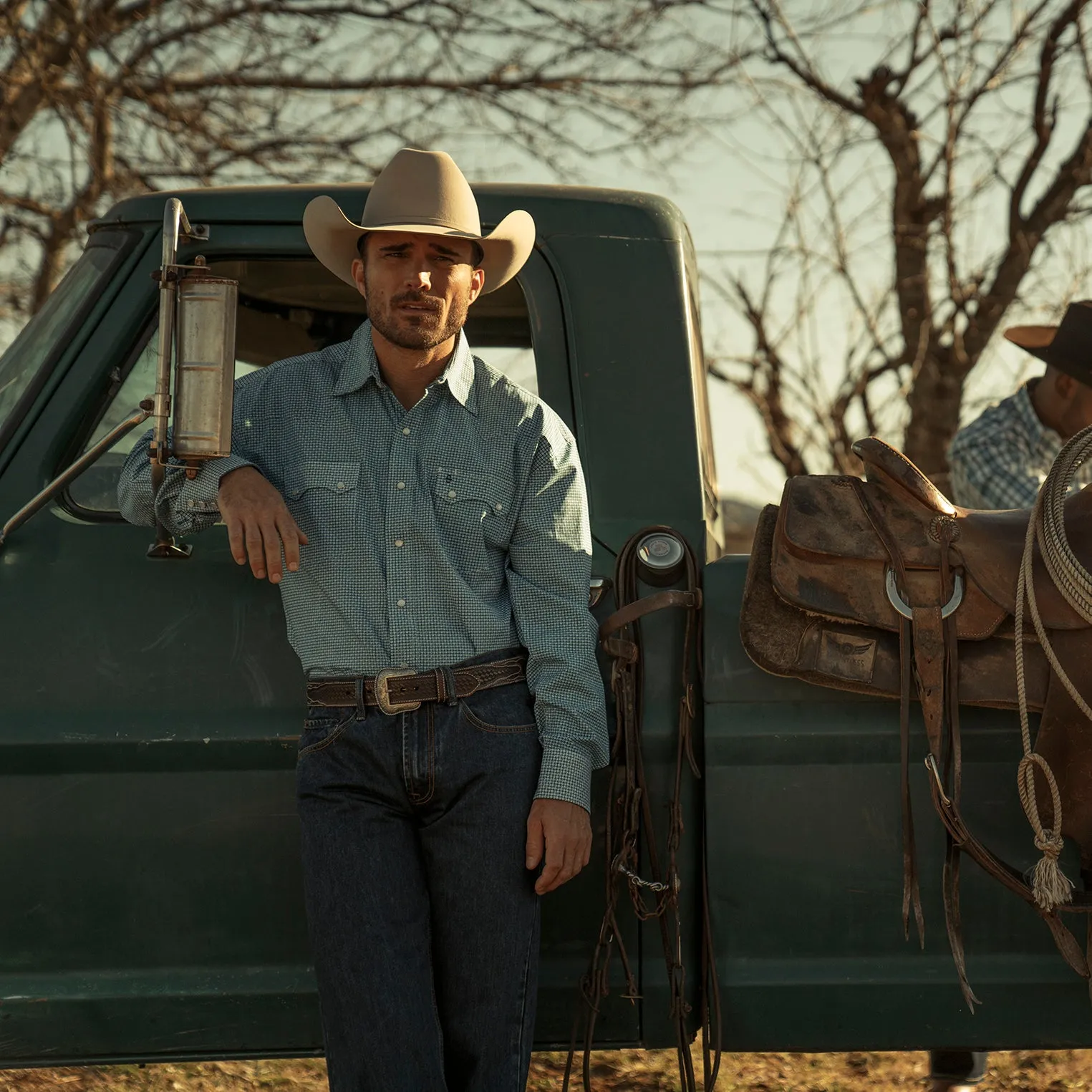 Micro Print Western Shirt -STETSON