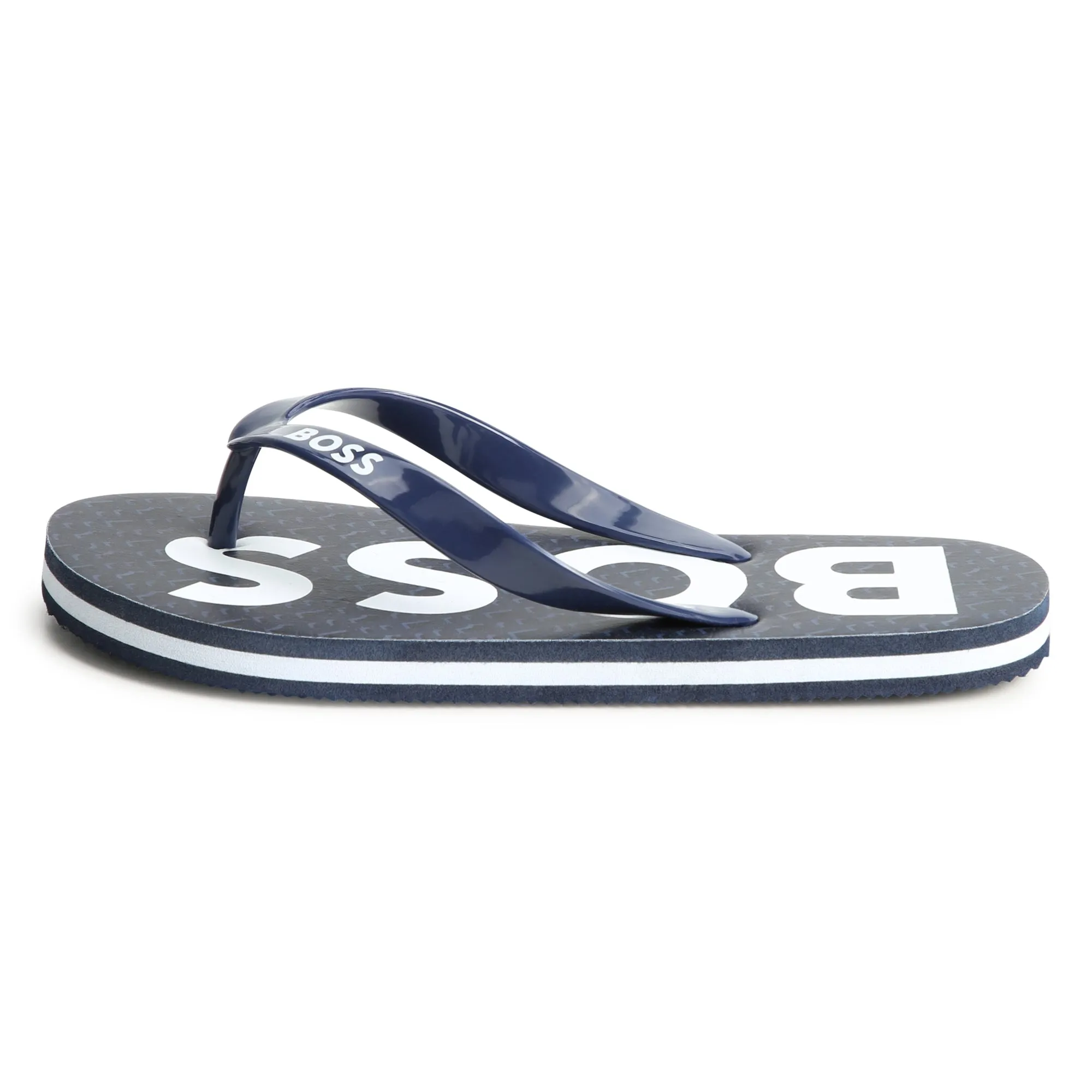 Navy Logo Flip Flops