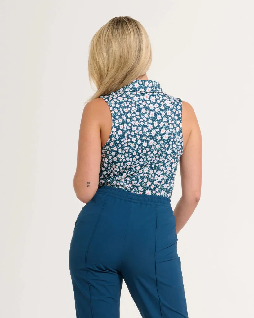 New Bad Birdie Bermuda Sleeveless Women's Golf Polo