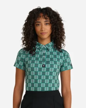 New Bad Birdie Green's In Reg Short Sleeve Women's Golf Polo