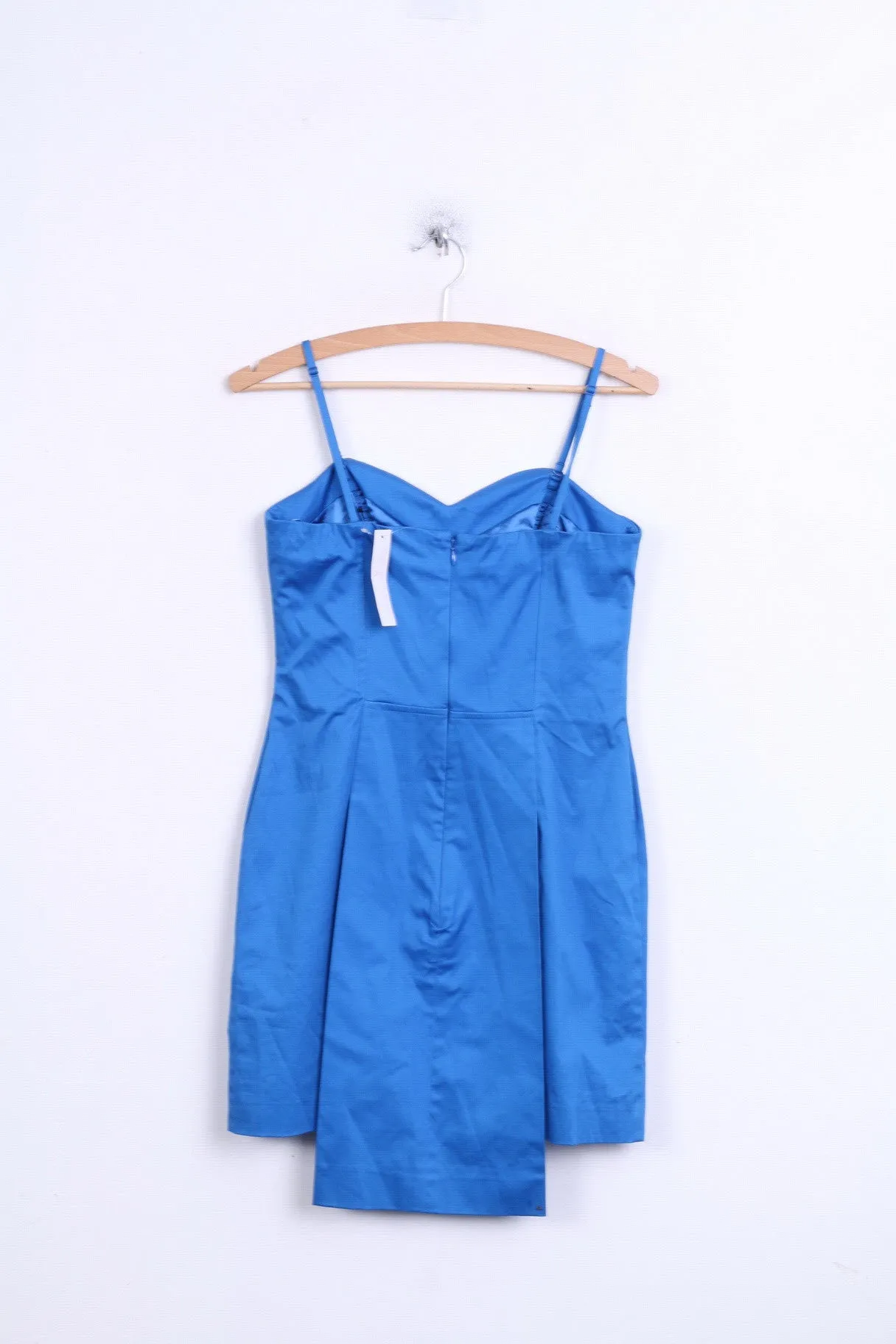 New Caprice Womens 10 M Dress Blue Higtlowe Sweetheart Neckline