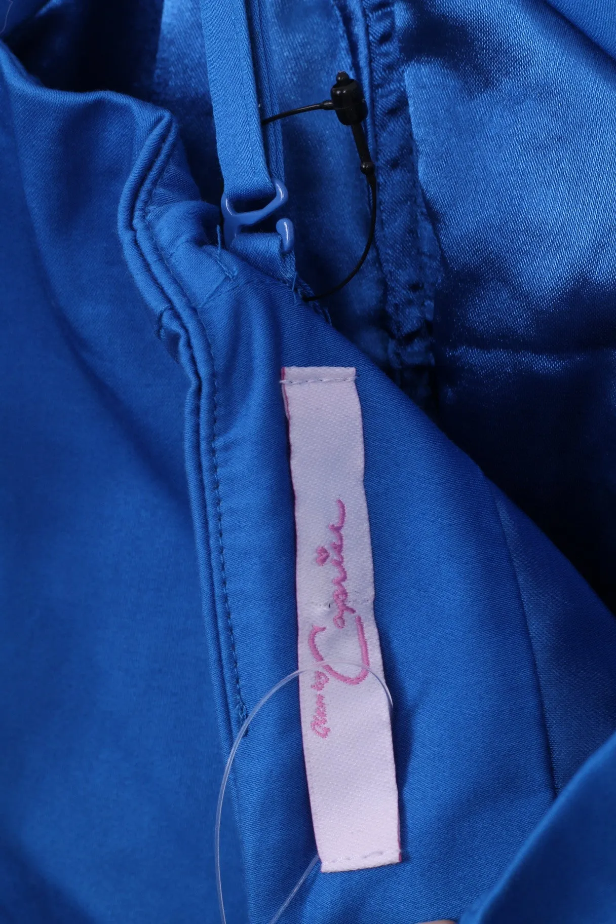 New Caprice Womens 10 M Dress Blue Higtlowe Sweetheart Neckline