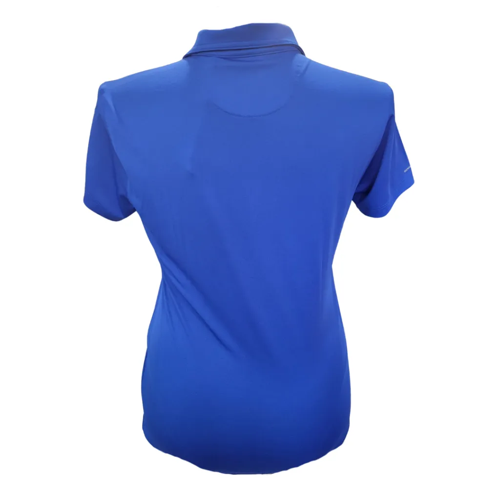 New Columbia Women's Short Sleeve Blue Golf Polo Size L MSP$45