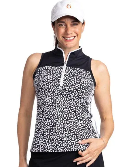 New Kinona Fall Bloom Resolution Sleeveless Women's Golf Top MSP$114