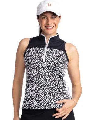 New Kinona Fall Bloom Resolution Sleeveless Women's Golf Top MSP$114