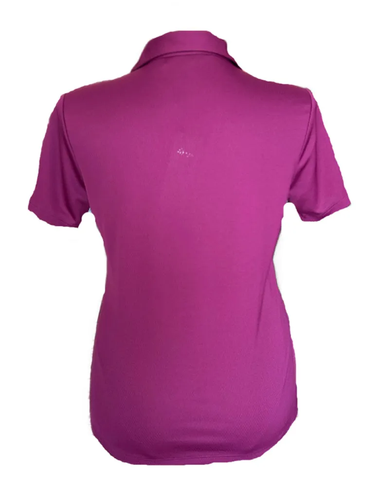 New Lady Hagen Magenta Purple Golf Polo Size L