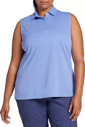 New Lady Hagen Periwinkle Sleeveless Pique Golf Polo Size XXL