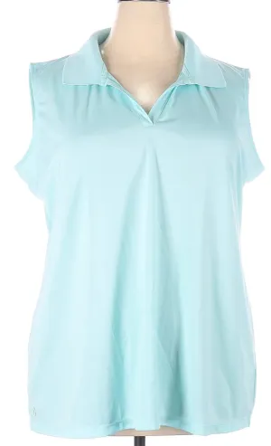 New Lopez Light Blue Women's Sleeveless Golf Top Size 3X MSP$69