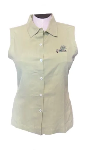 New Monterey Club Greenwood Hills Green Sleeveless Polo Size L MSP $80