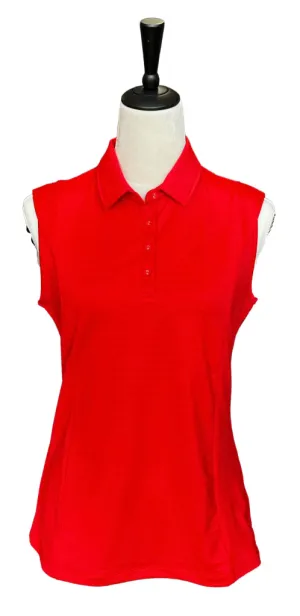 New Nivo Red Sleeveless Polo Size S MSP$78