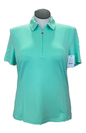 New Nivo Sport Green Short Sleeve Essential Polo Size L. MSP$69