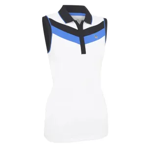 New Original Penguin White, Blue & Black Sleeveless Top Size XL MSP$79