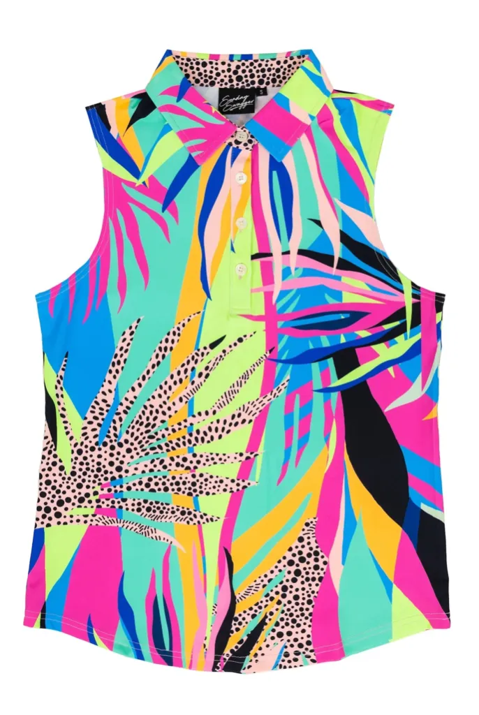 New Sunday Swagger Lolla Sleeveless Golf Polo MSP$59