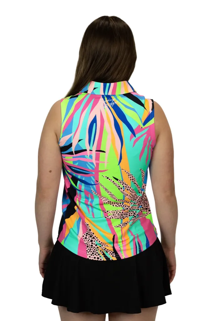 New Sunday Swagger Lolla Sleeveless Golf Polo MSP$59