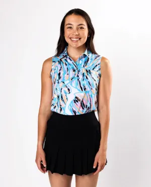 New Sunday Swagger St.Lucia Women's Sleeveless Golf Polo
