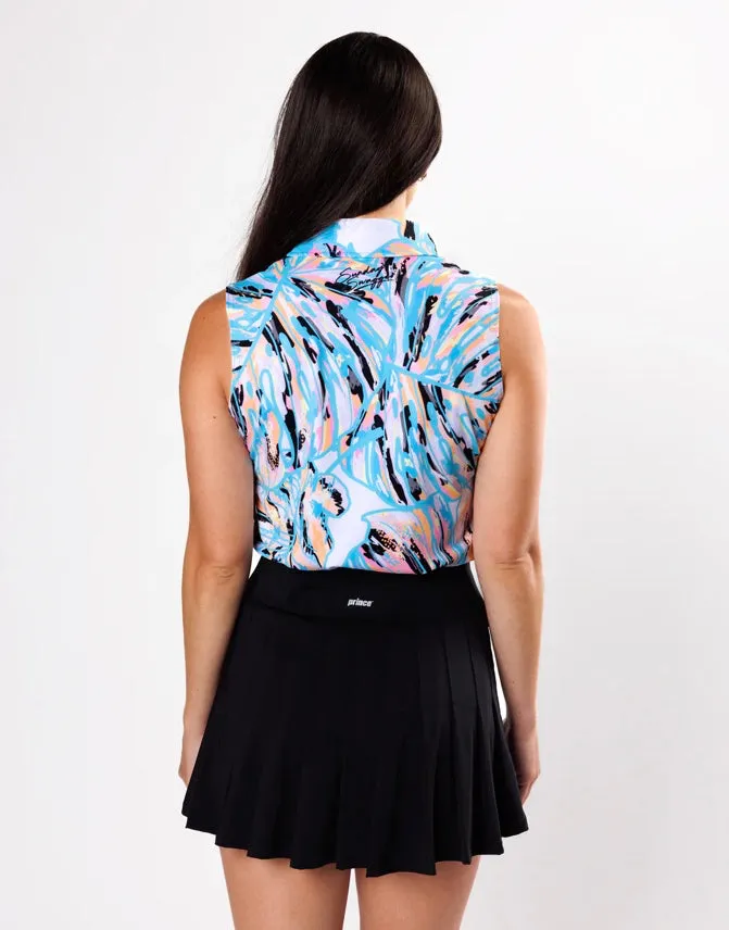 New Sunday Swagger St.Lucia Women's Sleeveless Golf Polo