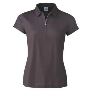 New Women's Daily Sports Macy Black Short Sleeve Golf Polo MSP$92