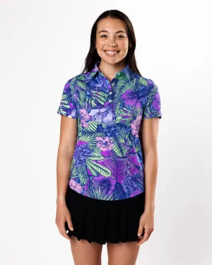New Women's Sunday Swagger Ibiza Short Sleeve Golf Polo