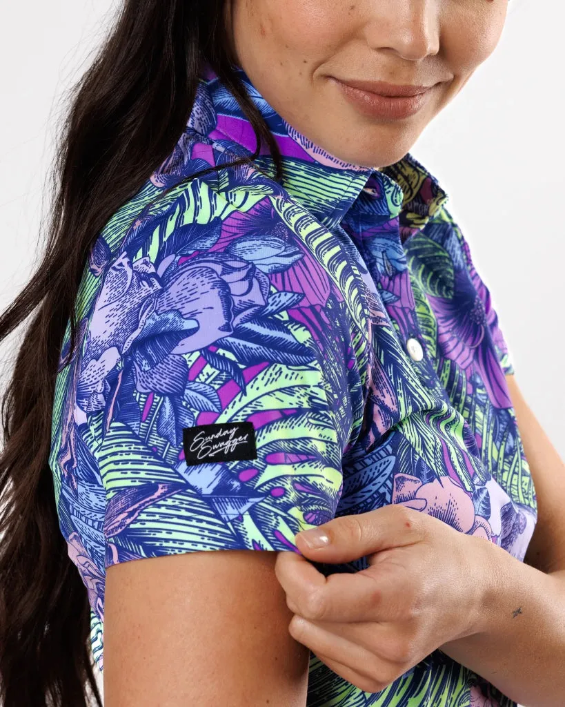 New Women's Sunday Swagger Ibiza Short Sleeve Golf Polo