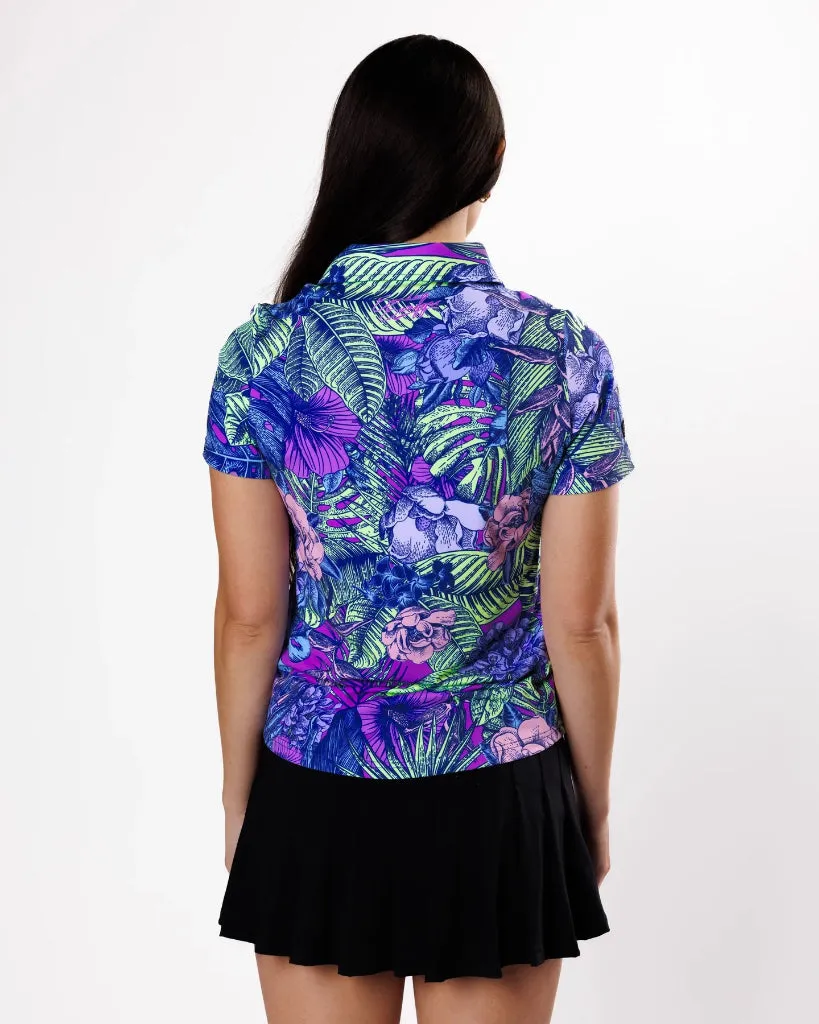 New Women's Sunday Swagger Ibiza Short Sleeve Golf Polo