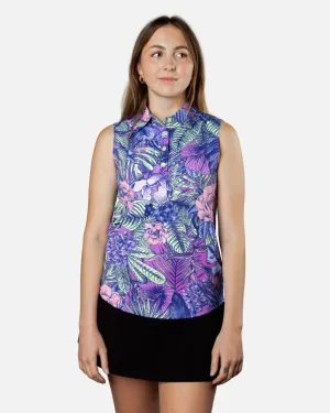 New Women's Sunday Swagger Ibiza Sleeveless Golf Polo