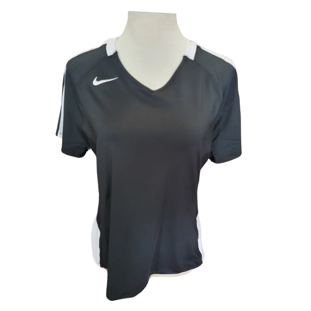 Nike Women's Black & White Workout Tee Size L