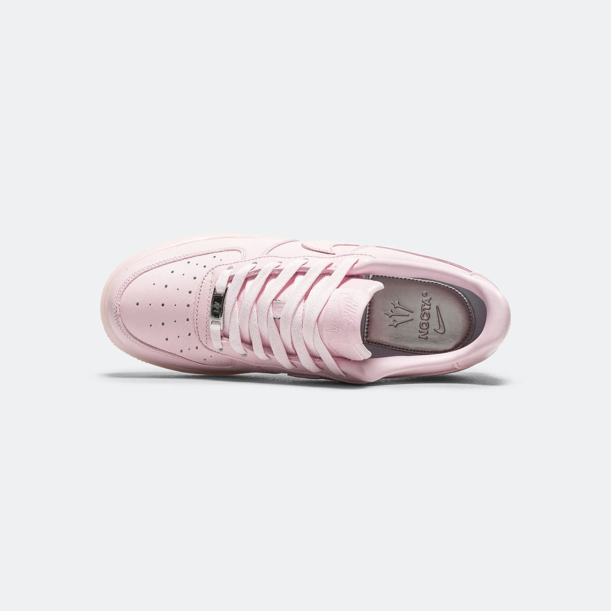 Nocta Air Force 1 Low (GS) - Pink Foam/Cobalt Tint-Metallic Silver
