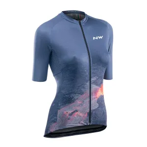 Northwave Fire Womens Cycling Jersey (Dark Vapor)