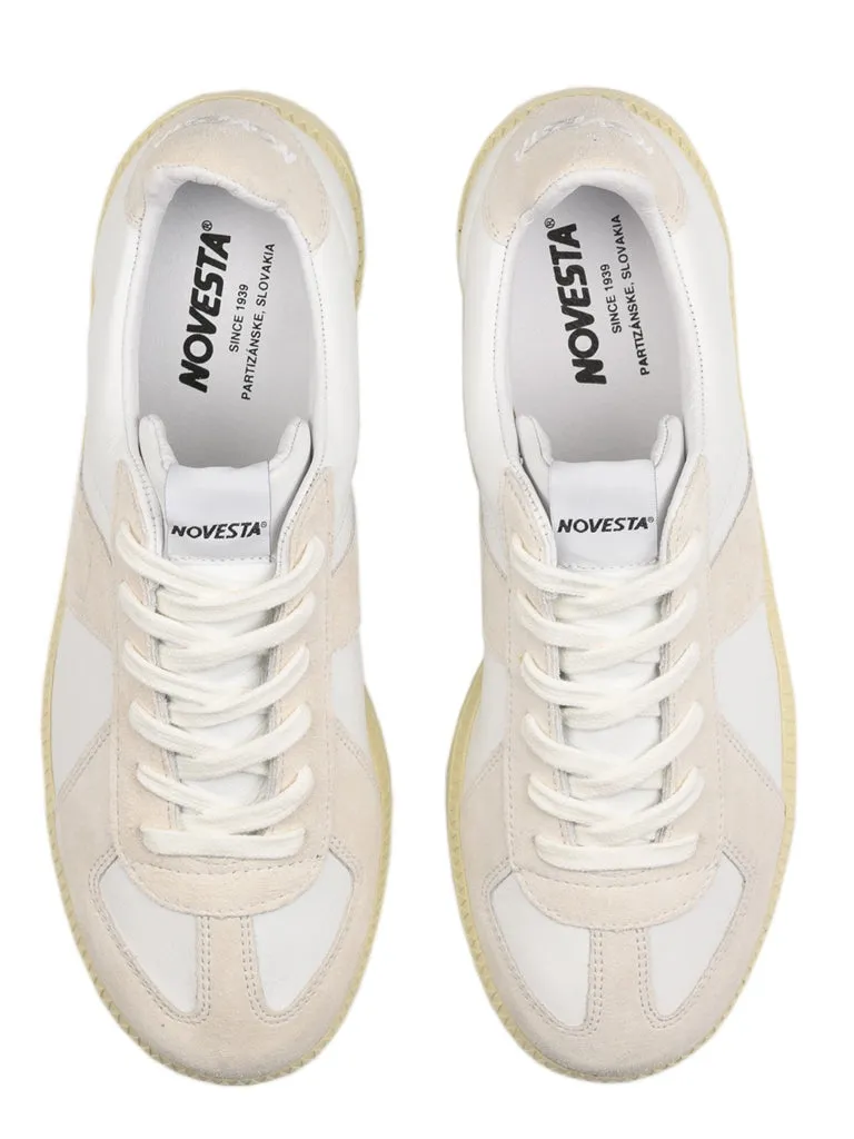 Novesta German Army Trainer in White Ecru