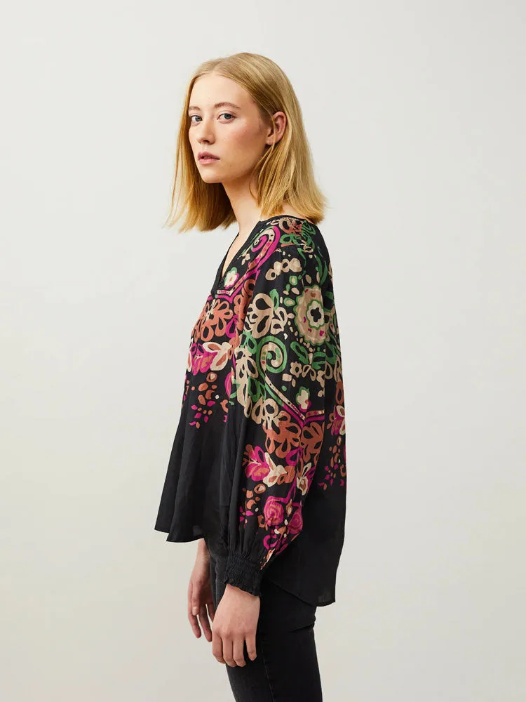 Odd Molly Anita Blouse Deep Asphalt