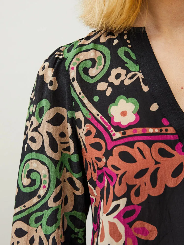 Odd Molly Anita Blouse Deep Asphalt