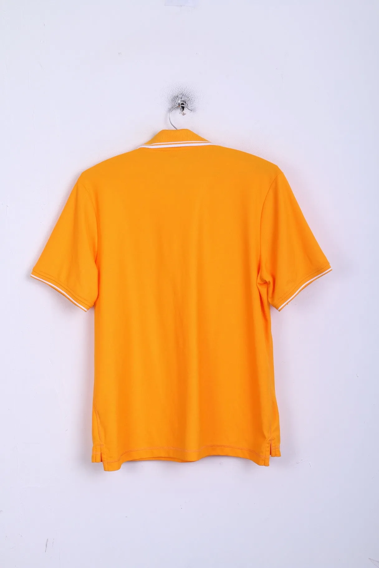 ODLO Womens XL Polo Shirt Orange Sport Buttons