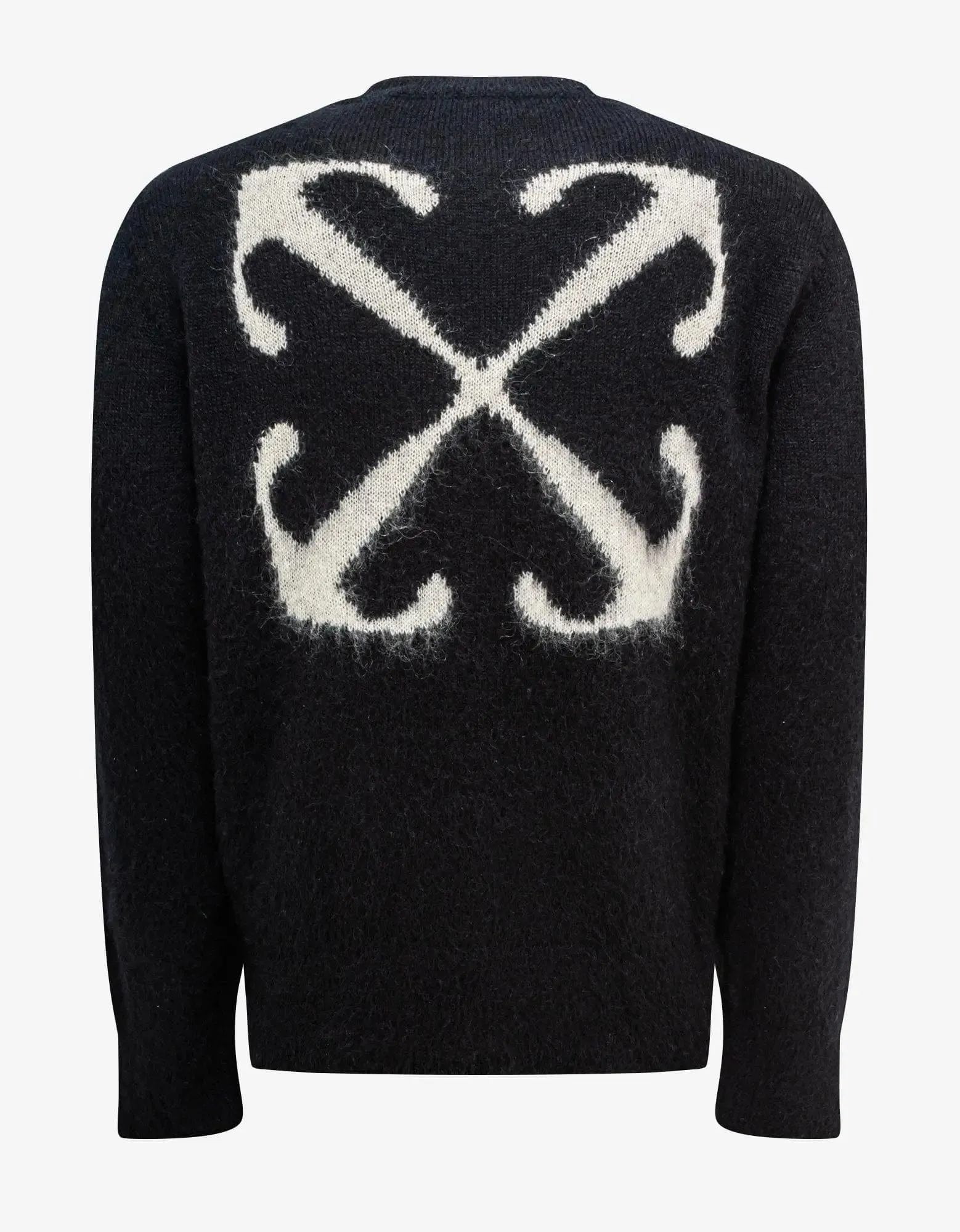 Off-White Black Mohair Arrow Sweater