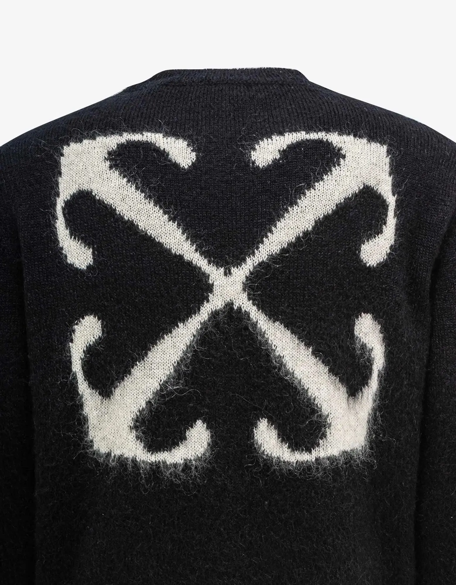 Off-White Black Mohair Arrow Sweater