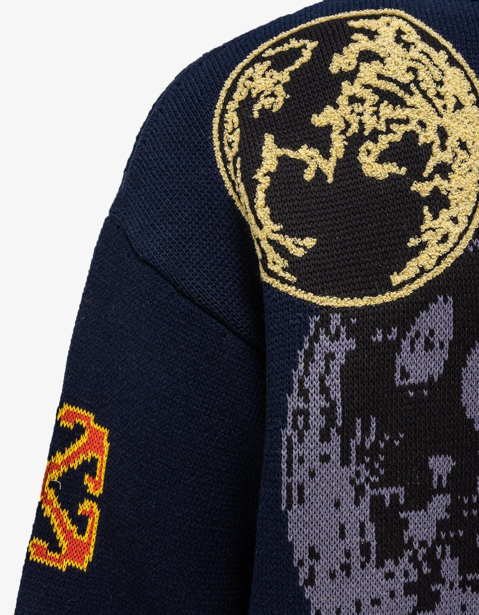 Off-White Blue Moon Phase Varsity Cardigan