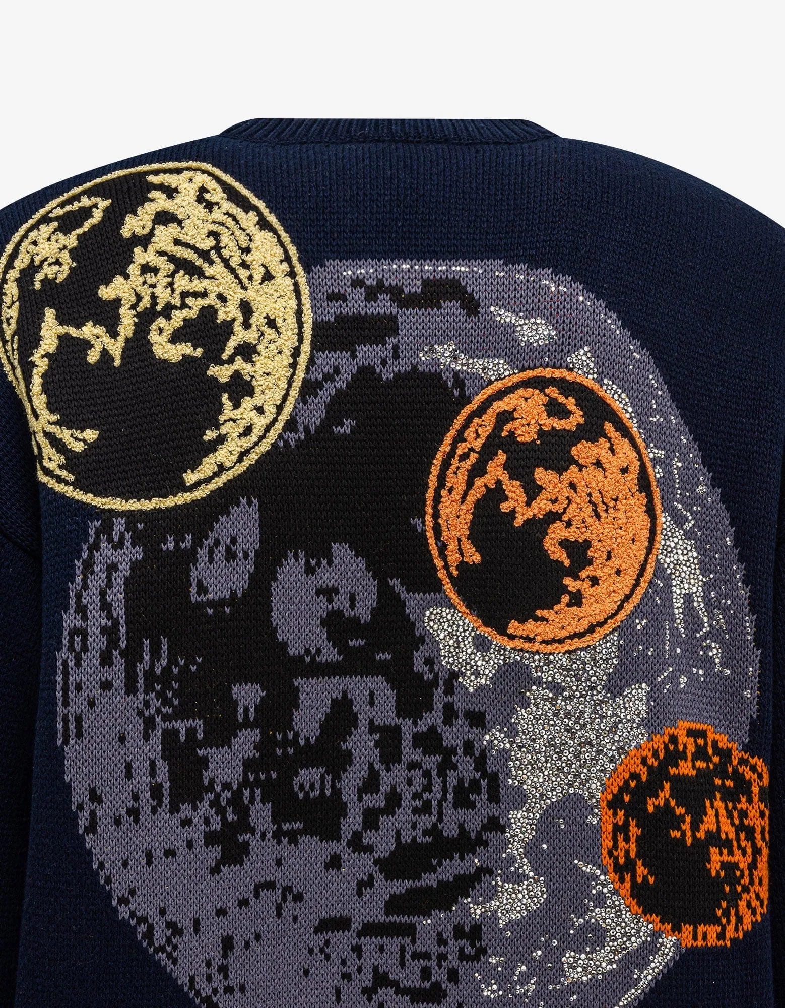 Off-White Blue Moon Phase Varsity Cardigan