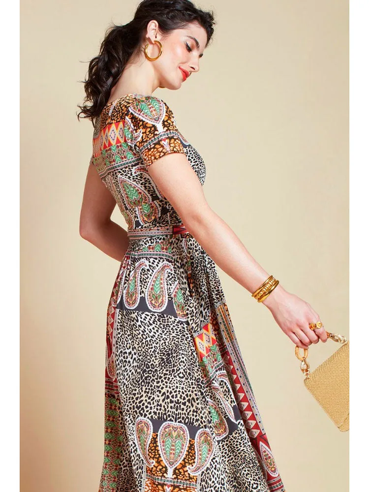 Onjenu Joni Maxi Dress Brown Macgraw