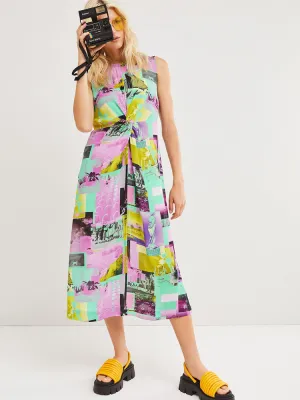 Ottod'ame Printed Dress Mint