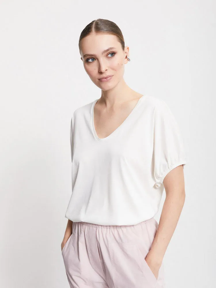 Ottod'Ame Short Sleeve Cream T-Shirt