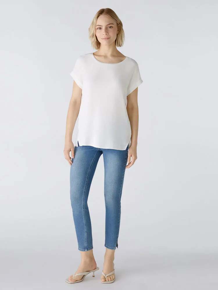 Oui Ayano Blouse Cloud Dancer