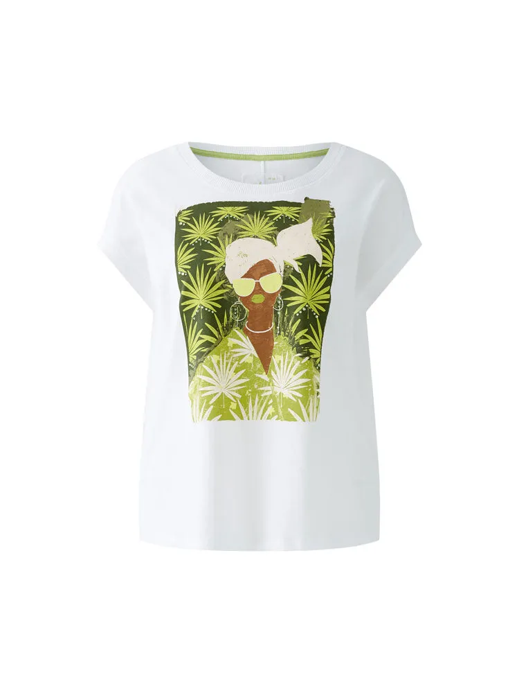Oui Graphic T-Shirt Optic White