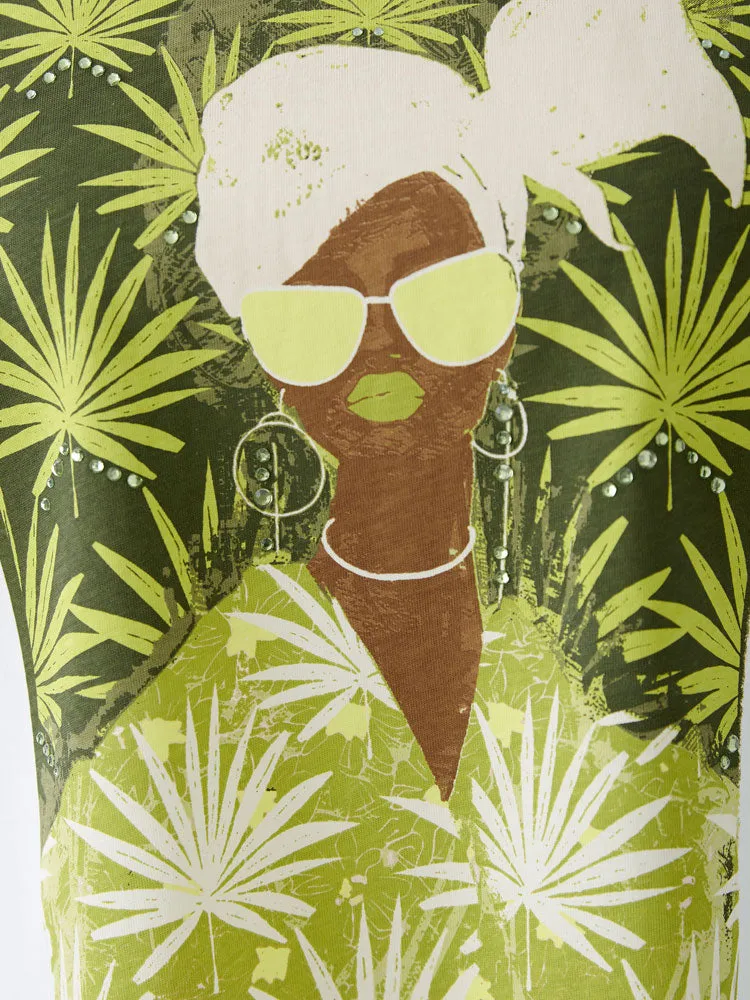 Oui Graphic T-Shirt Optic White