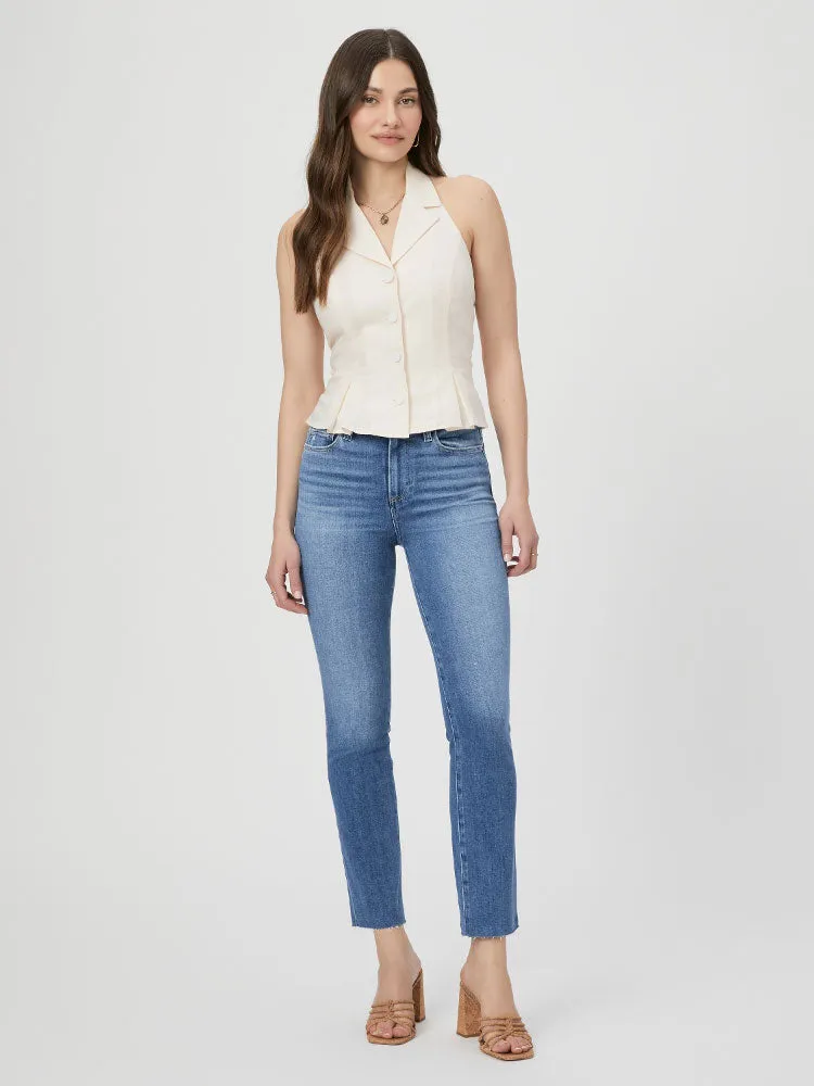 Paige Cindy Raw Hem Jeans Flamenco Distressed
