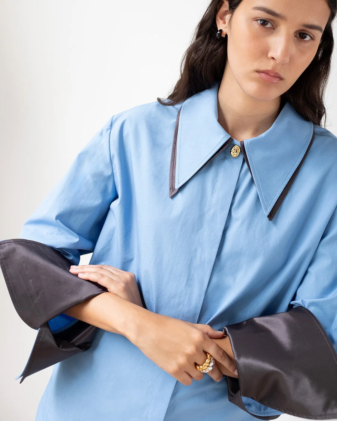 Parker Shirt Organic Cotton Blue