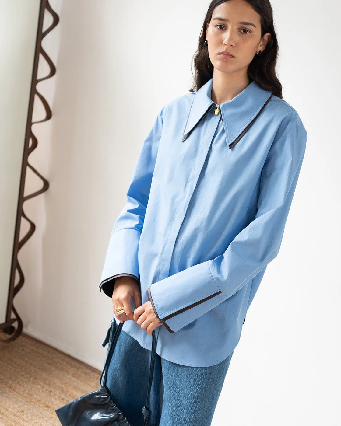 Parker Shirt Organic Cotton Blue