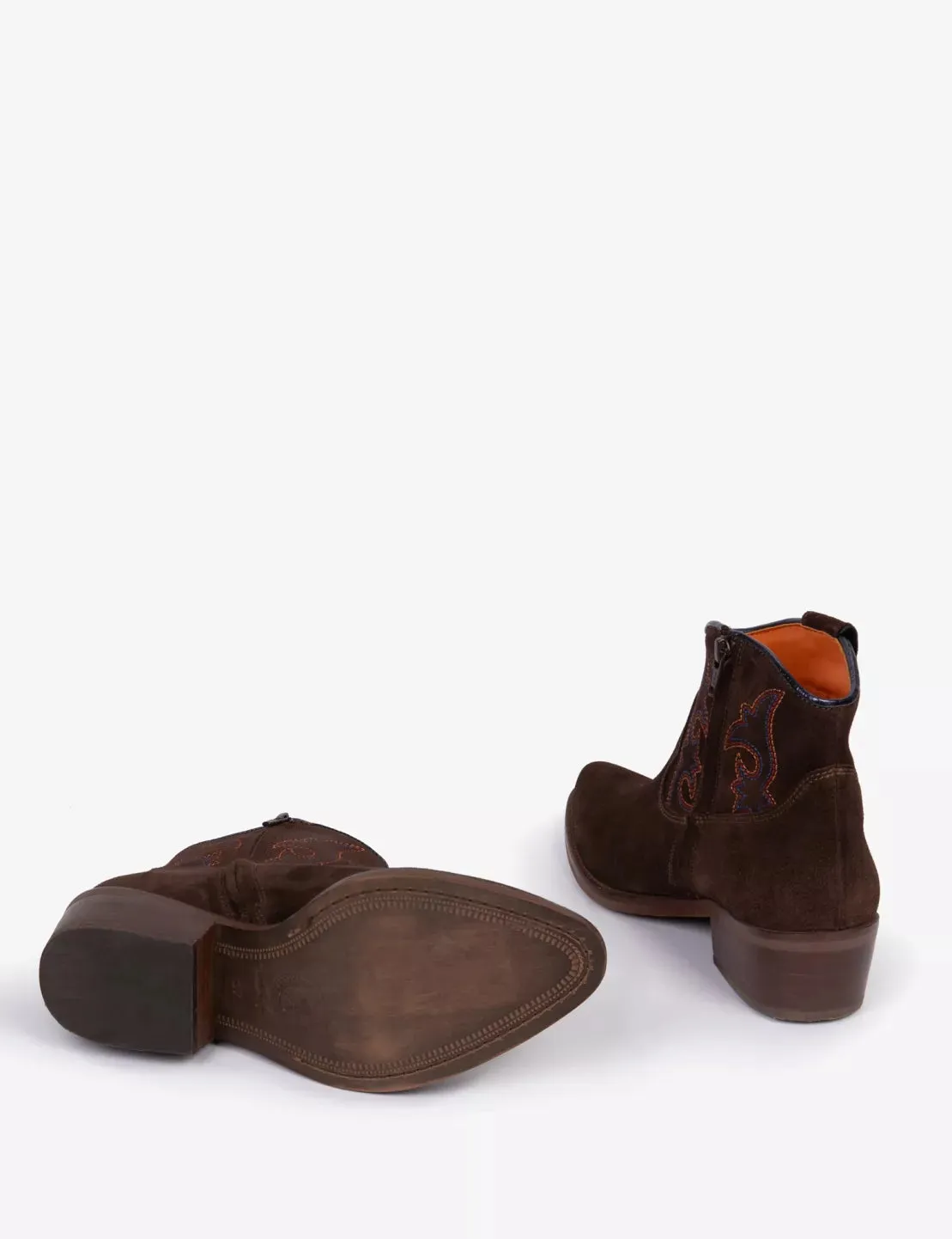 Penelope Chilvers Cassidy Suede Embroidered Boot